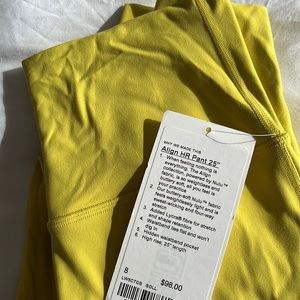 NWT align leggings size 8 , high rise 25” length
